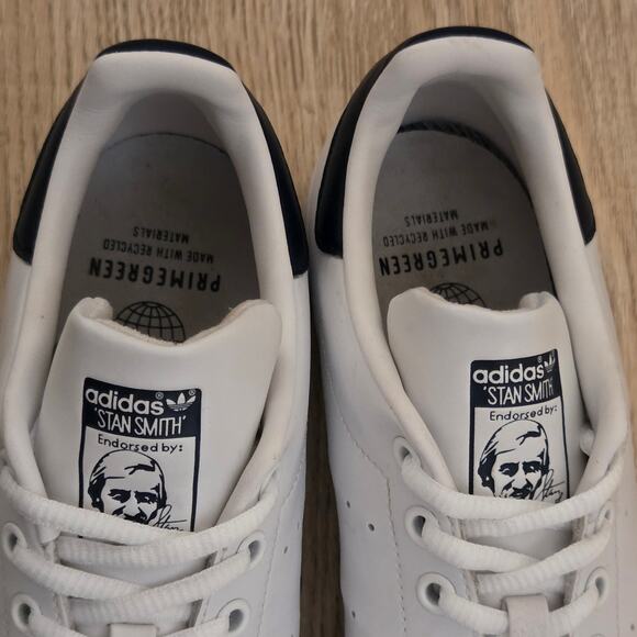 Adidas Stan Smith Originals Core White Sneakers Athletic Shoes Mens Size US 9 - Picture 9 of 9